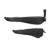 Mavaol 1 par de guardabarros de bicicleta de montaña de plástico negro guardabarros delantero trasero para bicicleta de montaña de carretera