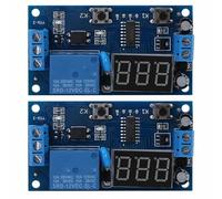 Mavaol 2 módulos de Interruptor Temporizador Intermitente de Ciclo Infinito módulo de relé Ajustable para Control de sincronización de Equipos