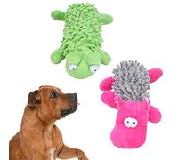 Mavaol 2 Piezas de Peluche con Forma de Rana e hipopótamo para Perros, Juguetes interactivos de Entrenamiento para Perros y Cachorros
