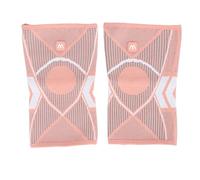 Mavaol 2 Piezas Rodilleras Deportivas Rodillera de Punto de Nylon Transpirable Protector de Rodilla de Cuerda Elástica de 4 Lados para Correr Escalada Rosa (M)