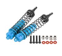 Mavaol 2 uds amortiguador trasero remoto para 1/10 accesorios de coche de Control de aleación de aluminio (Blue)