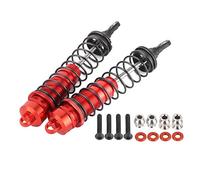 Mavaol 2 uds amortiguador trasero remoto para 1/10 accesorios de coche de Control de aleación de aluminio (Red)