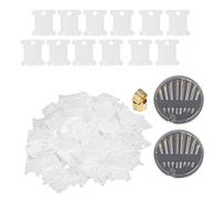 Mavaol 400 piezas de tablero de bobinado de punto de cruz, placa de bobinadora de hilo de plástico, accesorios de costura DIY