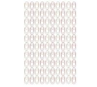 Mavaol 50 piezas de oro rosa y 50 piezas de mini clips de papel dorados, lindo corazón, abrazaderas de papel de oficina de metal portátiles para clasificación de documentos
