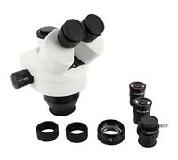 Mavaol 7X-45X Trinocular Microscopio Lente Ocular Conjunto Estéreo Microscopio Accesorio Blanco (with 2.0X Objective Lens)