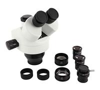 Mavaol 7X-45X Trinocular Microscopio Lente Ocular Conjunto Estéreo Microscopio Accesorio Blanco (with 0.5X + 2.0X Objective Lens)