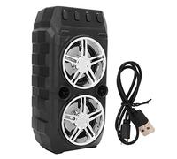 Mavaol Altavoz Bluetooth para Acampar al Aire con Doble subwoofer portátil de Alto Volumen U Disco Tarjeta de Memoria Audio Gris Plateado