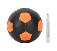 Mavaol Balón de fútbol con Brillo vibratorio LED, balón de fútbol de Goma Luminoso con batería integrada, Color Naranja y Negro No.5