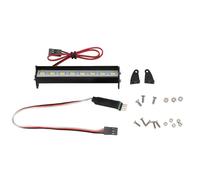 Mavaol Barra de luz para coche RC de 8 LEDs luz blanca super brillante lámpara de techo para coche RC para Traxxas para Hsp para para Axial SCX10 D90 para HPI