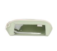 Mavaol-Bolso para bolígrafos de PU, Estuche de Cuero Transparente y Visible, Precioso Bolso de papelería para Estudiantes, portátil de Gran Capacidad (Green)