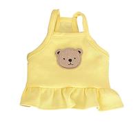 Mavaol Camisa para Falda Suave Transpirable Lindo Vestido sin Mangas para Cachorro para Gato de Peluche Pomerania para Primavera Verano (L)