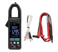 Mavaol Color Pantalla Grande Pinza amperimétrica Multímetro Inteligente automático multifunción CA CC Resistencia de Voltaje Capacitancia Pinza amperimétrica Negro
