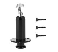 Mavaol Conector de Salida de Guitarra de Metal Duradero, Clavija Final de 6,35 mm y 1/4 de Pulgada para Piezas de Repuesto de Guitarra eléctrica acústica, Dorado, Negro y Plateado (Black)
