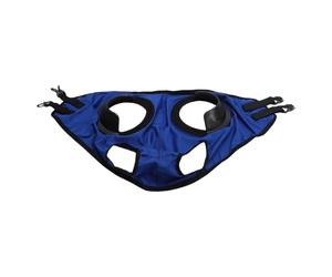 Mavaol Cubierta de Ojo de Caballo de Cuero PU a Prueba de Transpirable Ojo de Caballo Blinder Gafas de Carreras para Suministros de arnés Ecuestre (Blue)