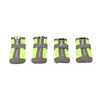 Mavaol Dog Warm Boot Breathable Reflective Prevent Slip Soft Sole Puppy Shoes for Outdoor Green (4#)