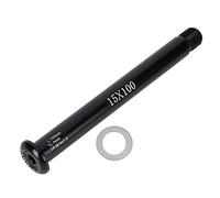 Mavaol Eje de Horquilla Delantera de Bicicleta, Tubo de Cubo de aleación de Aluminio Negro, Impulso de Eje pasante, Bicicleta de montaña (FoxQR15x100MM)
