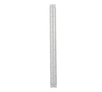 Mavaol Escala de Ingeniero Aluminio 30cm 1:20 1:25 1:50 1:75 1:100 1:125 Escala de Arquitecto para Ingeniería e Ilustraciones Técnicas (Silver)