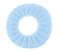 Mavaol Funda para asiento de inodoro, cálida, suave, cómoda, lavable, reutilizable, antideslizante, reemplazo de almohadilla para asiento de inodoro (Blue)