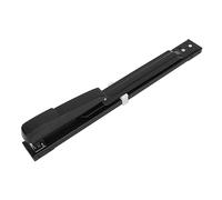 Mavaol Grapadora de brazo largo negra, capacidad de 20 hojas, grapadora de oficina estable de Metal de alta resistencia para escritorio, oficina familiar