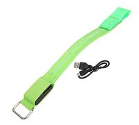 Mavaol Green Luminous Armband Adjustable Strip LED Wristband USB Charging for Night Running Cycling