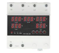 Mavaol Interruptor de Transferencia Automática 63A 3P4W Pantalla LED Protector de Voltaje Ajustable para Inversor de Generador Doméstico