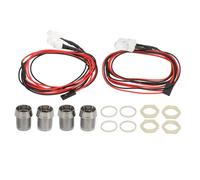 Mavaol - Juego de 2 luces LED RC con cuentas de 0.315 in, kit de iluminación RC compatible con Traxxas para HSP para para para Axial SCX10 RC Car Truck Crawler (White Light)