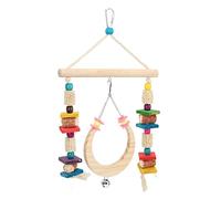 Mavaol-Juguetes para Masticar pájaros, mazorca de maíz de Madera Natural, Columpio para Loros, periquitos, guacamayos, Conures, pinzones, pájaros del Amor