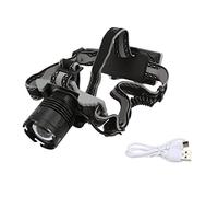 Mavaol Linterna Frontal XHP70 con Diadema, Linterna con Carga USB, luz Dura con Zoom para Acampar, montañismo, Pesca, Ciclismo Nocturno