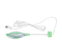 Mavaol Luz LED profesional para acuario, iluminación para pecera, lámpara con Clip, ahorro de energía, color verde