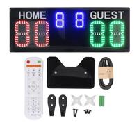 Mavaol Marcador electrónico de 6 dígitos 1-99 Pantalla LED Brillante Marcador Digital con Control Remoto para Voleibol Baloncesto fútbol
