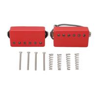 Mavaol Pastilla Humbucker para Guitarra, Doble Bobina, Alnico 5, Piezas de Repuesto para Guitarra eléctrica Estilo LP, Negro Mate, Paquete de 2 (GMB228 Red)