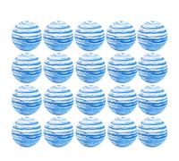Mavaol Pelota de espuma de Golf suave para práctica interior, ligera, resistente al desgaste, EVA, pelotas de juguete coloridas para entretenimiento de mascotas (Blue/white ink ball 42mm-1 piece)