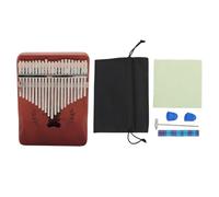 Mavaol Piano de pulgar de 21 teclas con martillo de afinación, instrumento musical de dedo Kalimba de madera de melocotón para tocar a diario (Gradient Coffee)