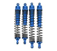 Mavaol RC Amortiguador trasero delantero de aleación de aluminio amortiguador de resorte ensamblado ajustable para Axis RBX10 Ryft 4WD 1/10 RC Car (Dark Blue)