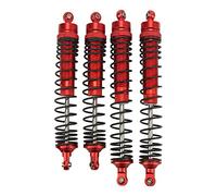 Mavaol RC Amortiguador trasero delantero de aleación de aluminio amortiguador de resorte ensamblado ajustable para Axis RBX10 Ryft 4WD 1/10 RC Car (Red)