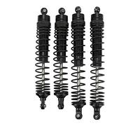 Mavaol RC Amortiguador trasero delantero de aleación de aluminio amortiguador de resorte ensamblado ajustable para Axis RBX10 Ryft 4WD 1/10 RC Car (Black)