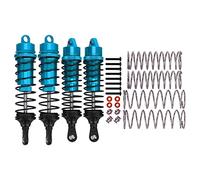 Mavaol RC Coche Delantero Trasero Amortiguador Conjunto Aleación de Aluminio Reemplazo Ajustable RC Accesorios para 1/10 RC Coche (Blue)