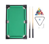 Mavaol Small Pool Table Top Games Set with 16 Pool Balls 2 Cues 1 Triangle Rack 1 Chalks Tabletop Billiards Table Set for Family Game