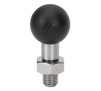 Mavaol Soporte DE Bola DE Hilo DE Motocicleta DE Goma DE Acero Inoxidable para Soporte DE TELÉFONO DE Moto FÁCIL INSTALACIÓN (Rotule M10 ;Diamètre inférieur 10 mm/0,39 pouces)