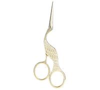 Mavaol Tijeras artesanales vintage con forma de pájaro, punta afilada de acero inoxidable, tijeras para bordar y coser (Gold)