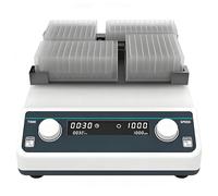 Mavdecll Agitador De Placas De Pozo Profundo VM600-D, Oscilador De Microplacas De Laboratorio para Placa Elisa, Mezclador Vórtice De Tubos Múltiples De 500-1200 RPM, Ajuste De Tiempo De 1 Min a 8 H