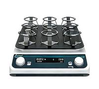 Mavdecll Agitador Orbital De Laboratorio con Abrazaderas, Agitador Orbital con Abrazaderas para Matraces, Rotación Orbital Circular De 40-200 RPM, para Matraces De 250 Ml*9/100 Ml*16