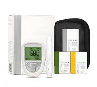 Mavdecll Kit De Monitor De Glucosa Multifunción, Probador De Ácido Úrico/Azúcar En Sangre, 25 Azúcar En Sangre + 10 Ácido Úrico + 10 Tira Reactiva De Colesterol, Almacenamiento De Datos De 300 Grupos