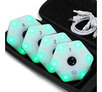 Mavdecll Luces de Entrenamiento de reacción, conectividad de Aplicaciones, Luces de Entrenamiento LED reflejadas de Velocidad, luz de Agilidad para Todos los Deportes, Mejora el Tiempo de Reflejos