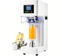 Mavdecll Máquina selladora automática de latas 140W selladora eléctrica Comercial para Vasos Aluminio plástico con Contador y Pantalla LCD diámetro 2 17 Pulgadas Altura 6 69 Pulgadas para hogar café