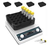 Mavdecll Mezclador Vortex De Tubos Múltiples VM600-Max, Agitador Vortex Digital De Laboratorio con 4 Módulos Reemplazables, 1500 a 3000 RPM, Temporización De 1min-8h, para Laboratorio Químico