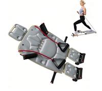 Mavdecll Tabla De Pilates Reformer para Entrenamiento En Casa, Tabla De Pilates De Madera Plegable Todo En Uno con Bandas De Resistencia, Antideslizante Y Silenciosa, para Entrenamiento Grey