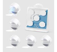 Maveek 5 clips magnéticos para cables, clips de alambre adhesivos fuertes para gestión de cables, organizadores de cables, clips para ordenar cables para escritorio, oficina, hogar, coche (blanco)