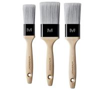 Maverick 290 Series S - Juego de 3 Pinceles Profesionales de Corte Recto con Cabezal Twista de Madera FSC, 3 Piezas, 3,8 cm, 5 cm, 6,3 cm
