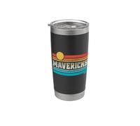Mavericks California Retro Sunset Surf Trip I Love Surfing Vaso térmico de acero inoxidable de doble pared